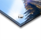 Banff Train Tracks with sun Acrylic print