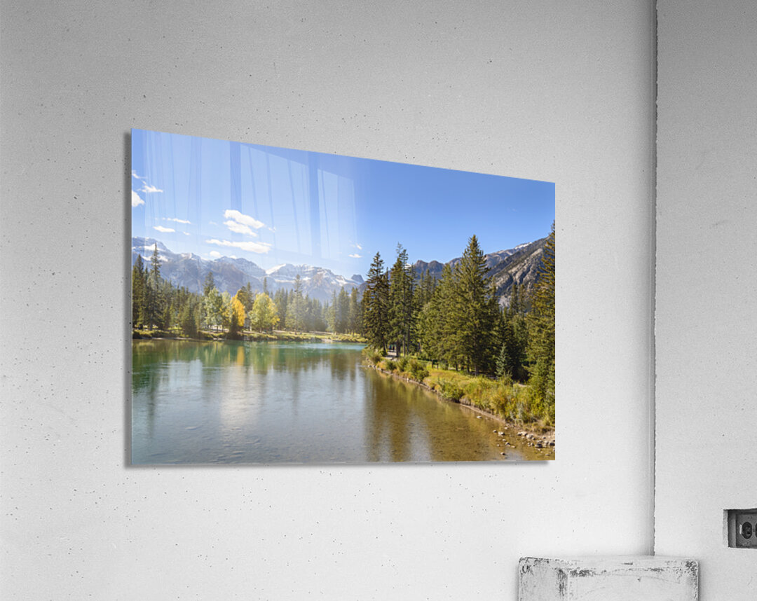 Bow River banff alberta Acrylic Print