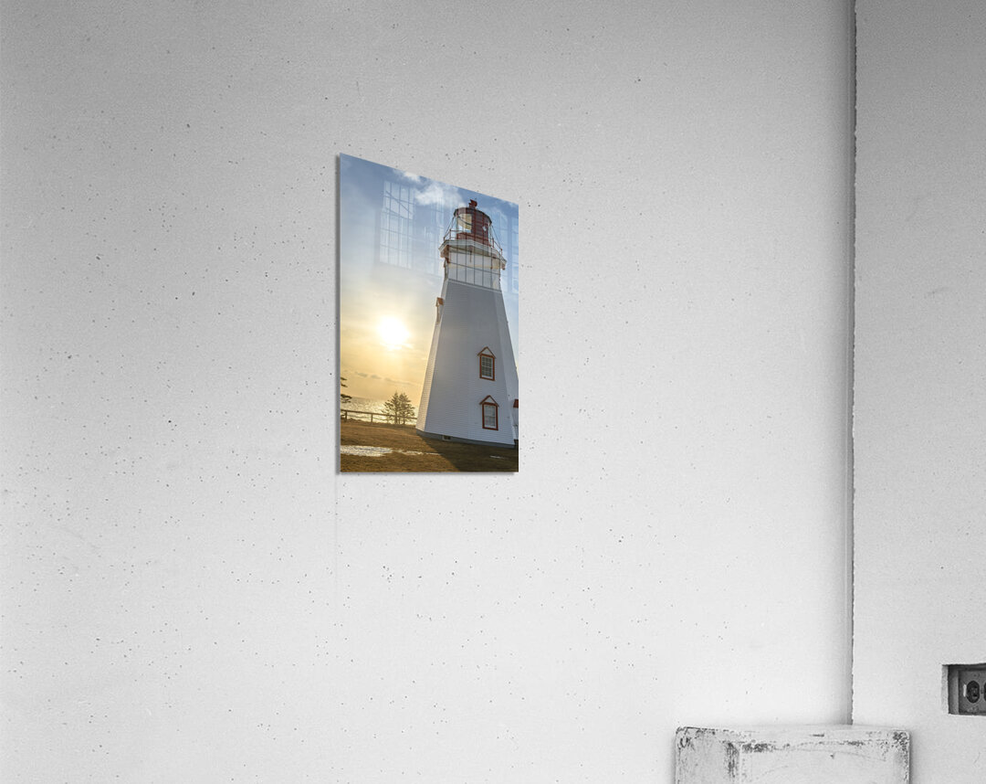 Panmure Lighthouse Sunray Sunrise Acrylic Print
