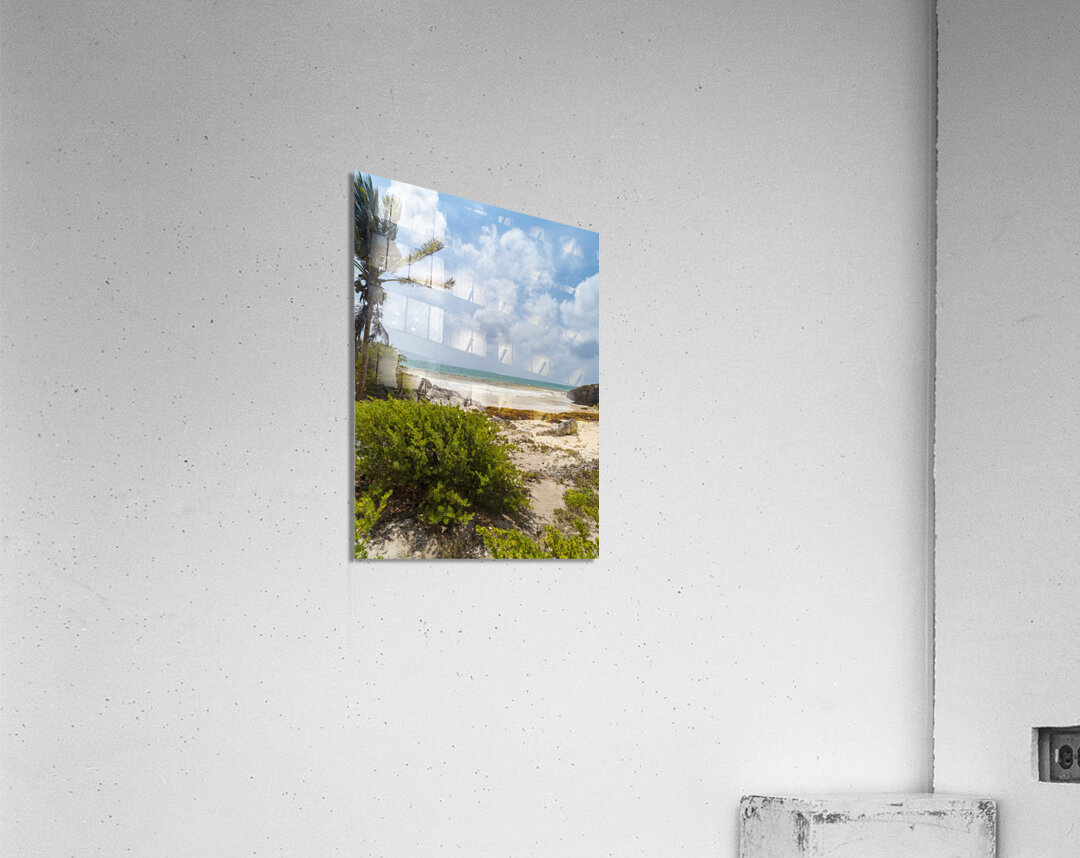 Tulum beach ocean view 2 Acrylic Print