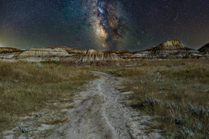 horseshoe canyon night milkyway