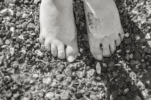 Toes in the Water BW