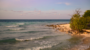 Cayo Coco beach sunset hour