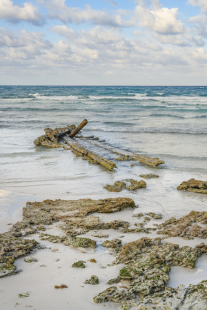 Cuban beach shipwreck