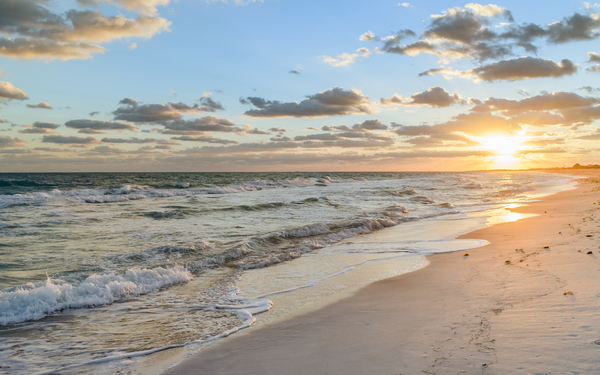 Cuban beach at sunrise 4 Print