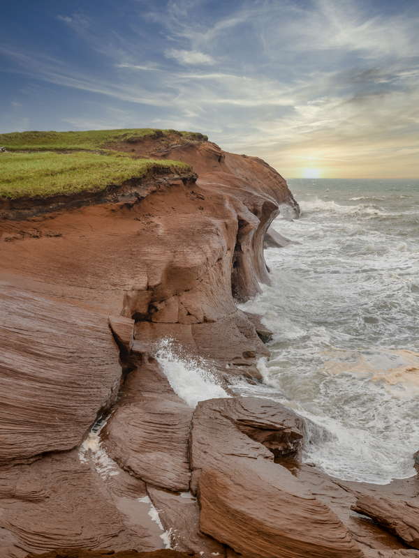 Isle De la Madeleine cliffs Print