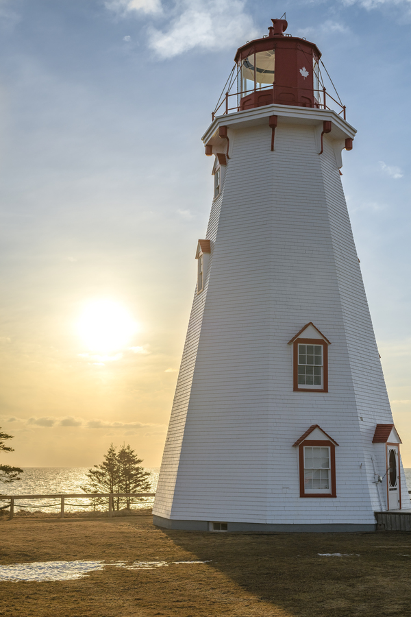 Panmure island Lighthouse Sunrise Print