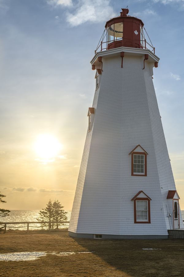 Panmure Lighthouse Sunray Sunrise Print