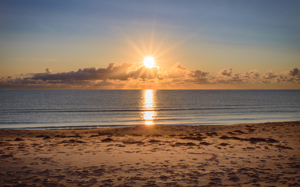 Panmure Island beach sunrise Print