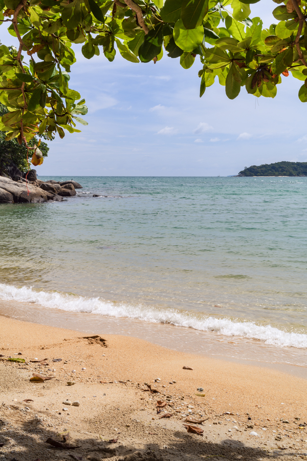 Rawai beach with island view Print