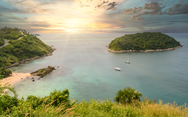 Windmill Lookout view of Ya-Nui beach Print