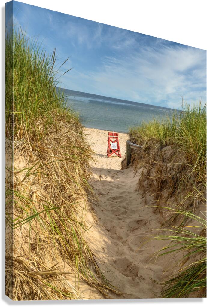 Basin head lifeguard chair PEI Canvas Print