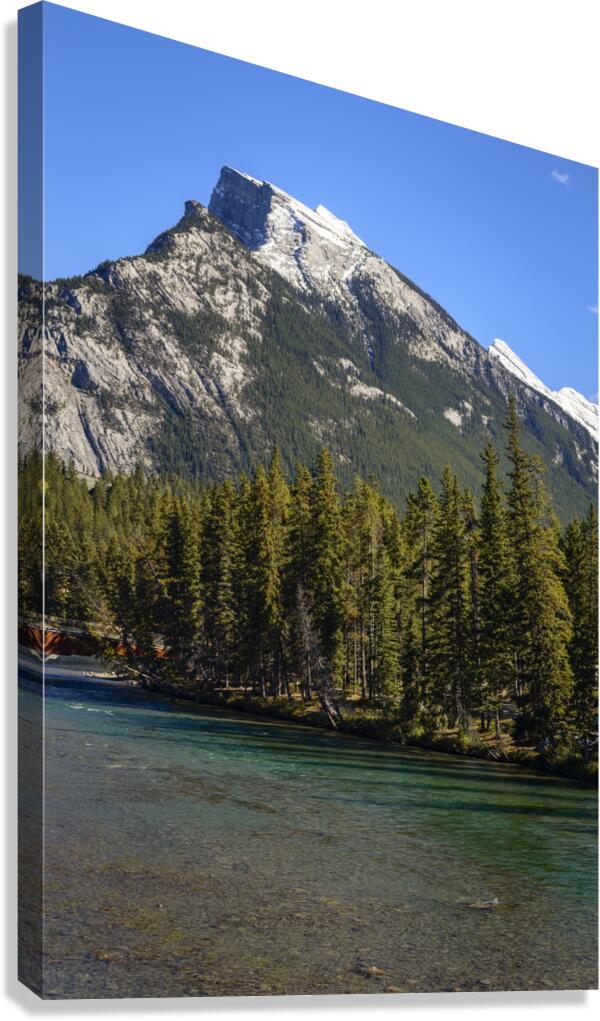 banff-bow river 2 Canvas Print