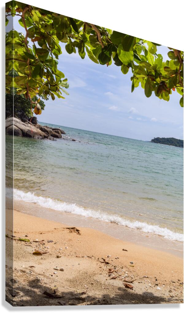 Rawai beach with island view Canvas Print