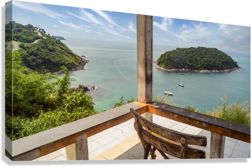 Windmill Lookout of Ya-nui beach Canvas Print