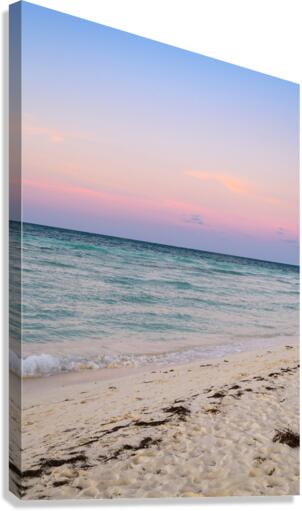 sunset coloured cuban beach sky 2 Canvas Print