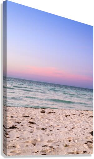 sunset coloured cuban beach sky 3 Canvas Print
