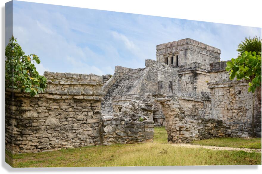 Tulum ruins in mexico Canvas Print