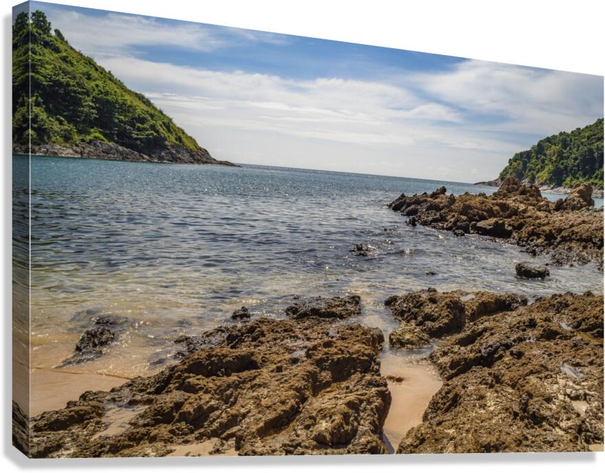 Ya-Nui beach island view - 2 Canvas Print