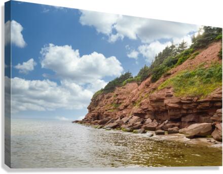 Cloudy basin head rocks 2 Canvas Print