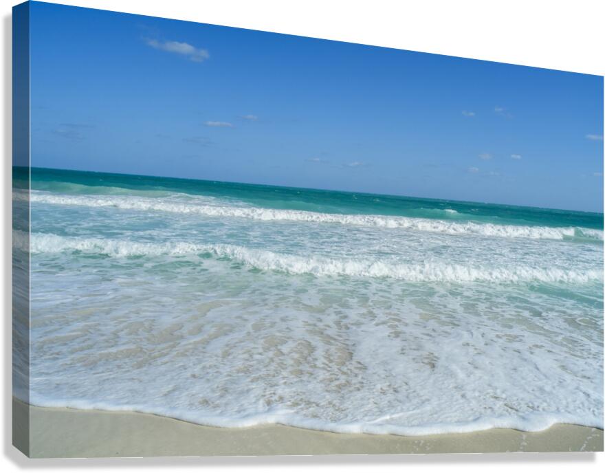 Awesome Cuban aqua beach water Canvas Print