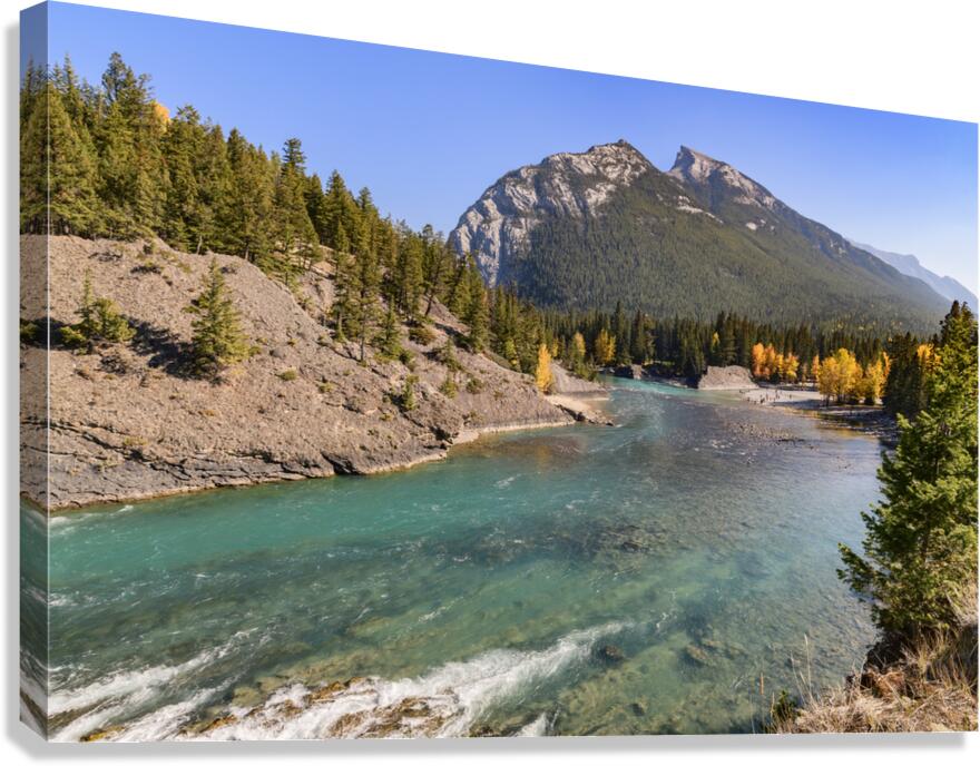 bow river bend 2621 Canvas Print
