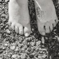 Toes in the Water BW