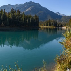 Banff Bow River mountains 2