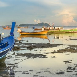 Rawai beach fishing boats & longtails