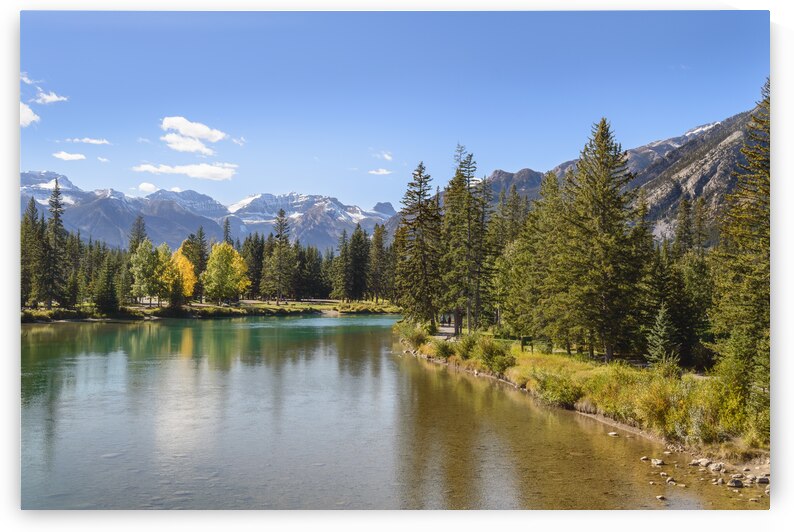 Bow River banff alberta by Justin Richard Batten