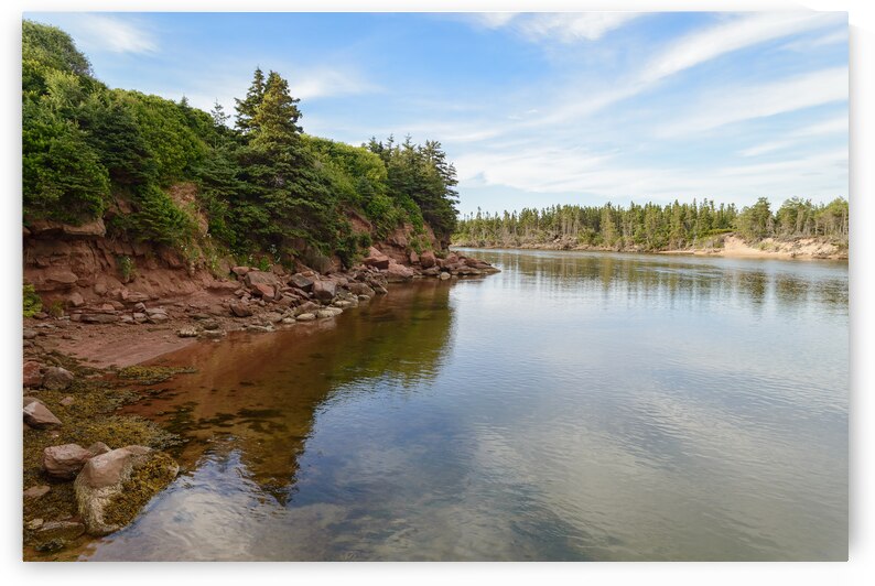 Basin Head PEI river by Justin Richard Batten