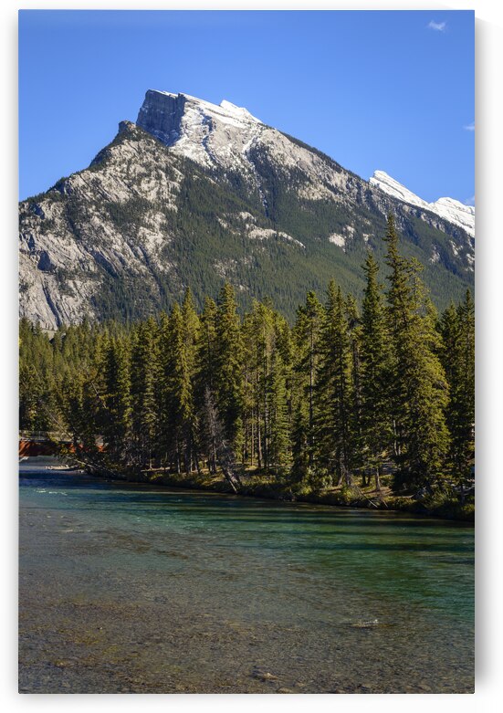 banff-bow river 2 by Justin Richard Batten