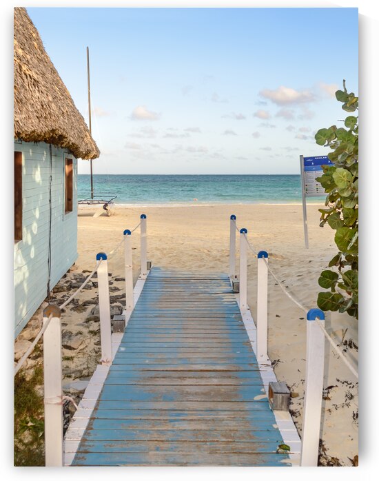Cuban Beach Arrival path by Justin Richard Batten