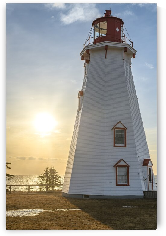 Panmure Lighthouse Sunray Sunrise by Justin Richard Batten