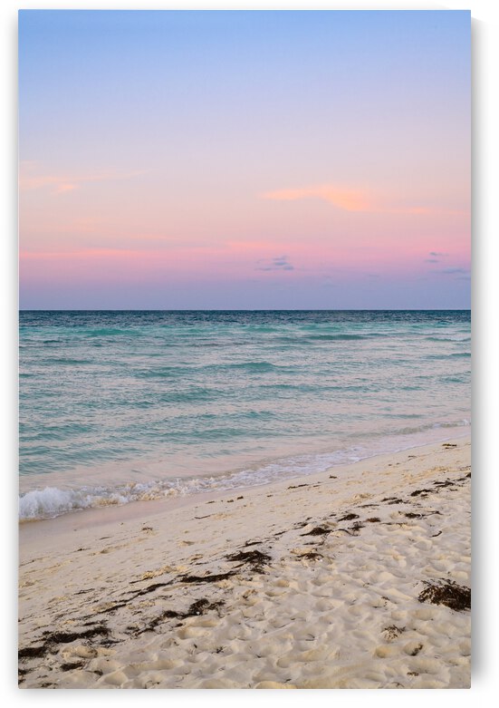 sunset coloured cuban beach sky 2 by Justin Richard Batten