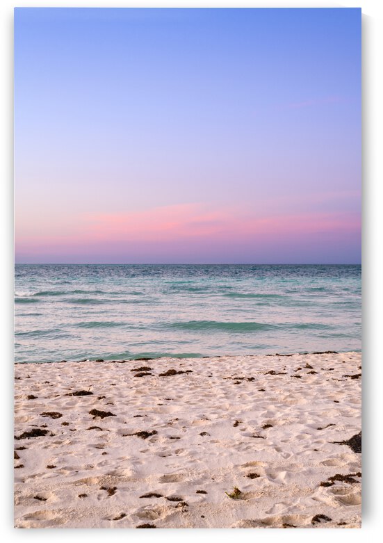 sunset coloured cuban beach sky 3 by Justin Richard Batten