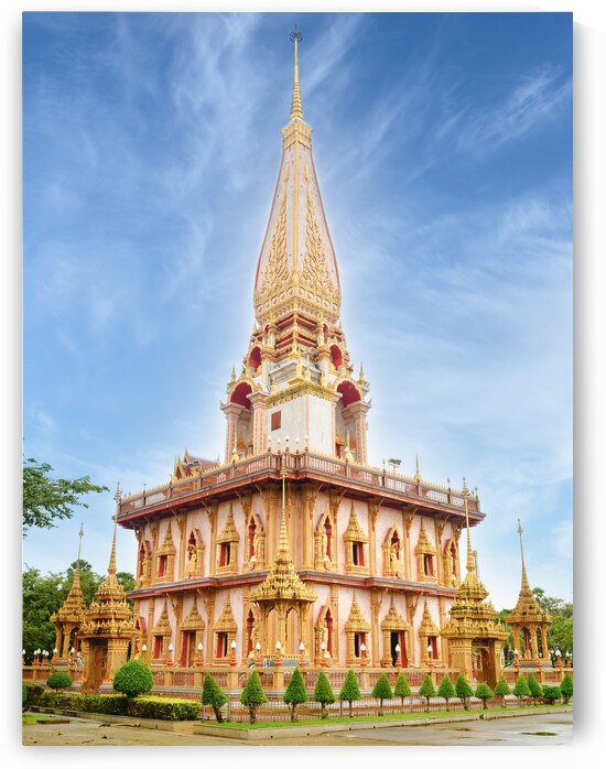Wat Chalong temple by Justin Richard Batten