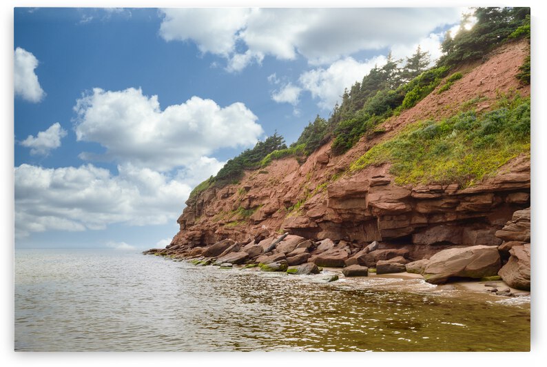 Cloudy basin head rocks 2 by Justin Richard Batten