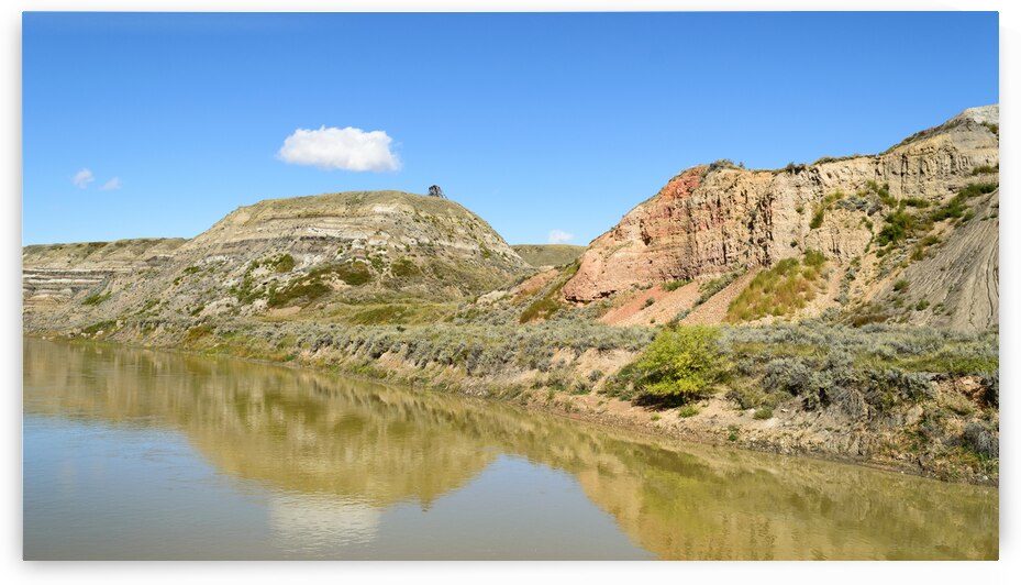 Red Deer river Drumheller 1565 by Justin Richard Batten