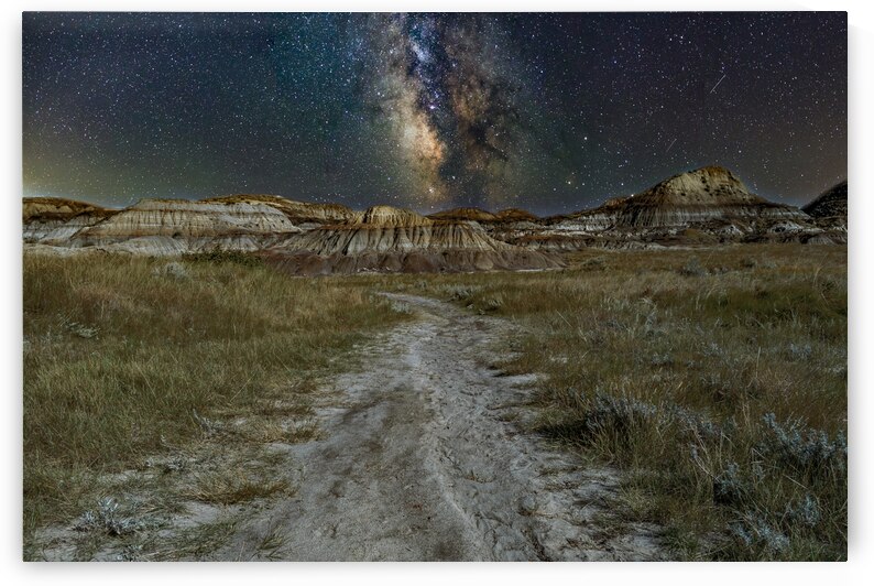 horseshoe canyon night milkyway by Justin Richard Batten