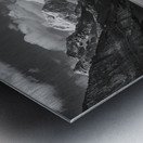 Lake Louise in black and white Metal print