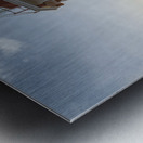 Panmure island Lighthouse Sunrise Metal print