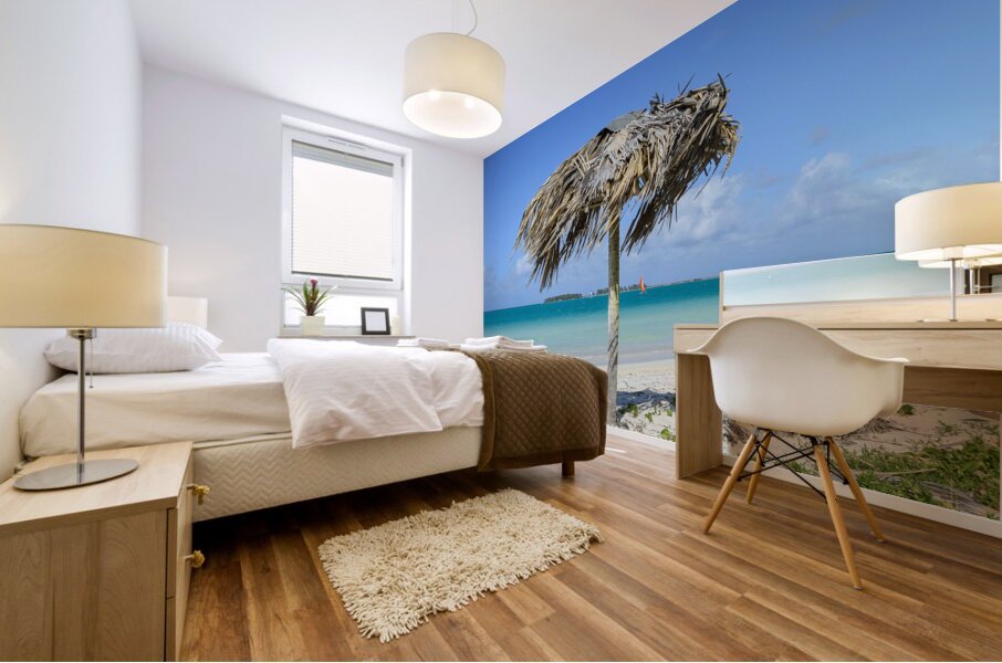 Beach Umbrella cuban Mural print