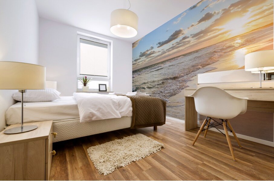 Cuban Beach at Sunrise Mural print
