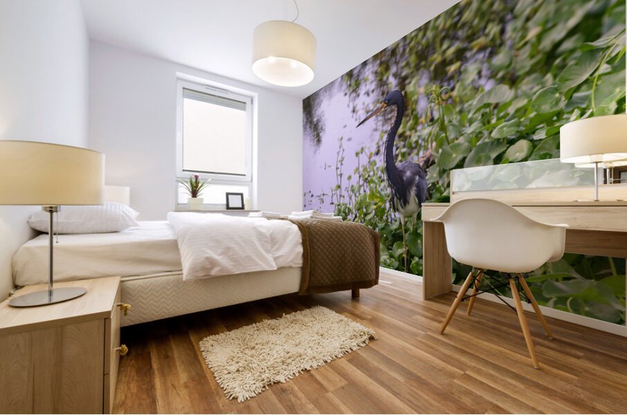 dominican black & white herring Mural print