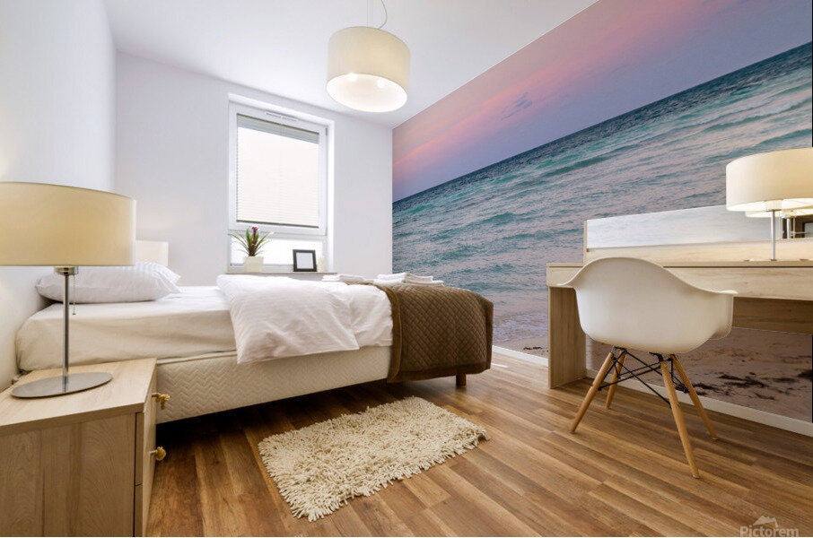 sunset coloured cuban beach sky 2 Mural print