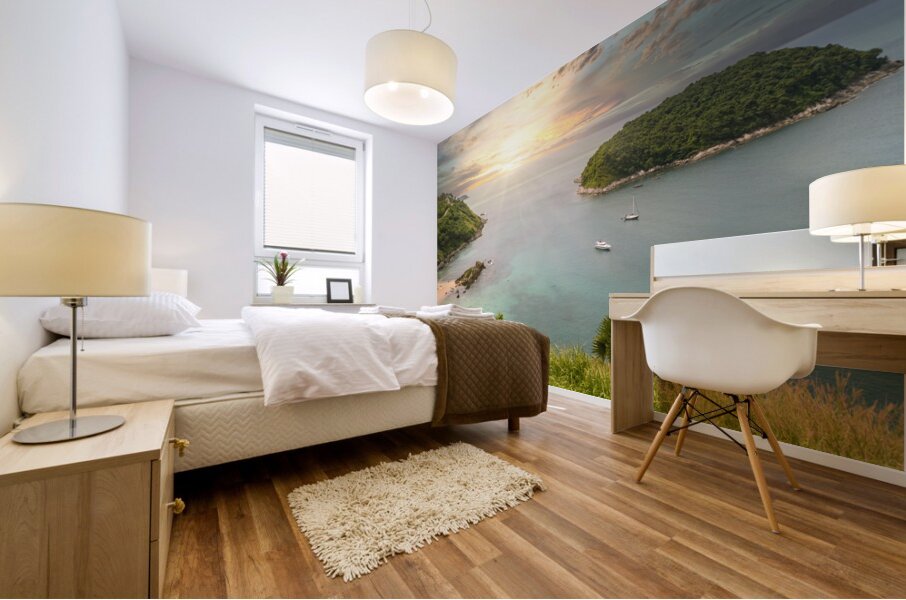 Windmill Lookout view of Ya-Nui beach Mural print