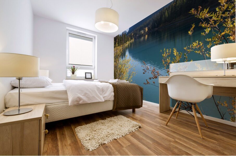 Bow River Banff mountains 2-4 Mural print