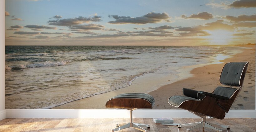 Cuban beach sunrise 2 Wall Murals