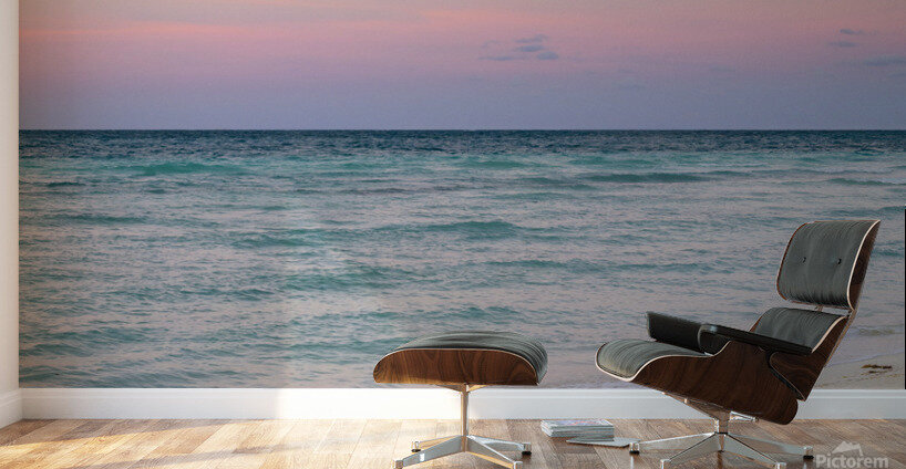 sunset coloured cuban beach sky 2 Wall Murals